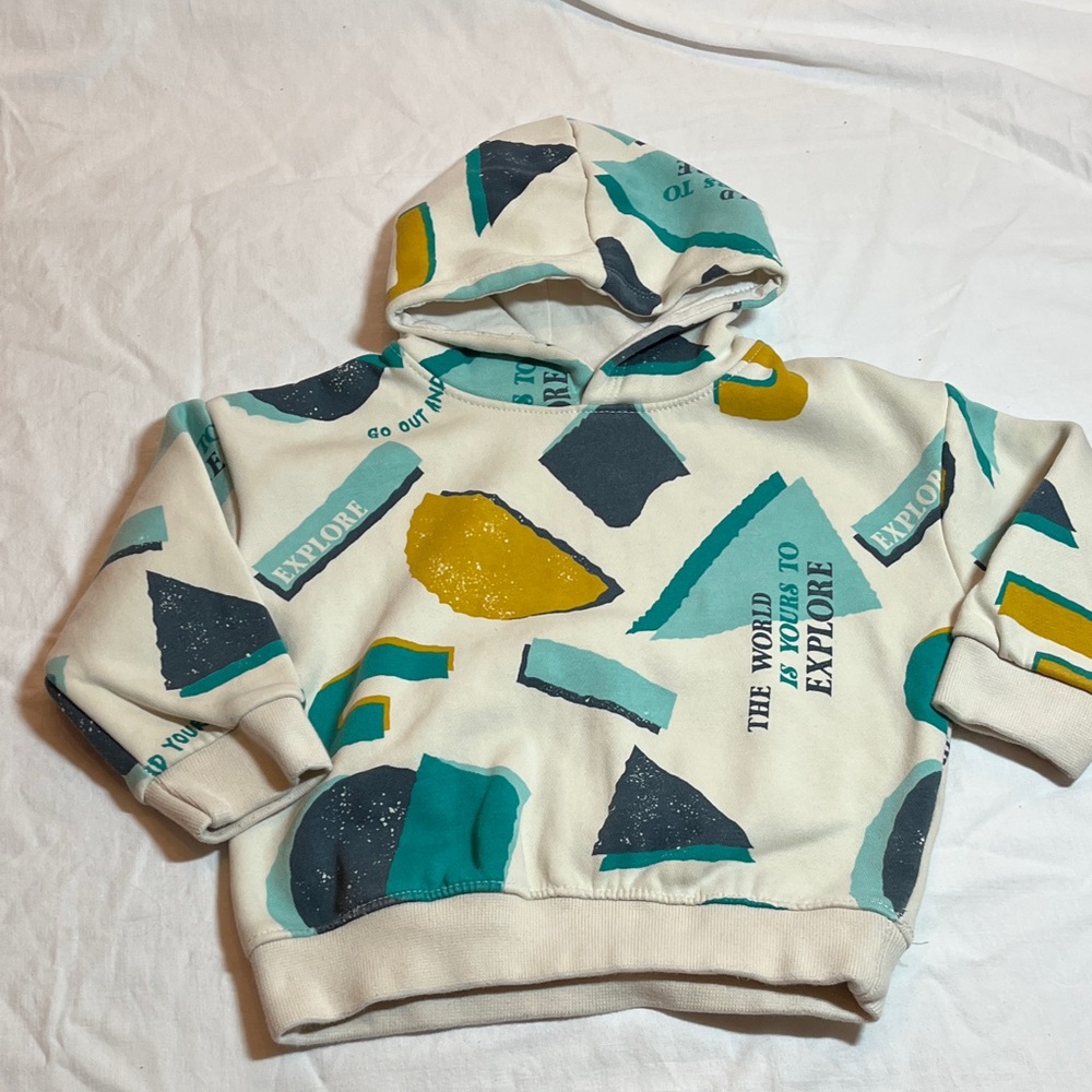 2-3T Kids Graphic Hoodie - Multicolor